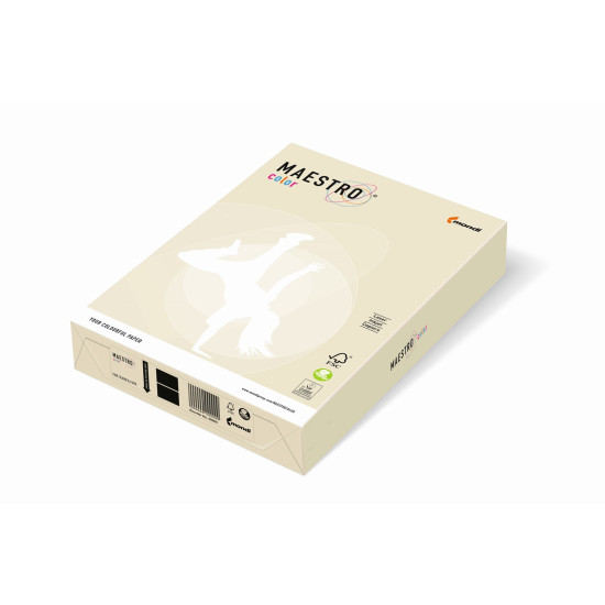 Krāsains papīrs IQ A4 160g/㎡, 250 loksnes, BE66, Vanilla