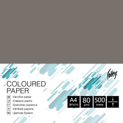 Krāsains papīrs College A4 80g/m², 500 loksnes, CC52, Silver gray