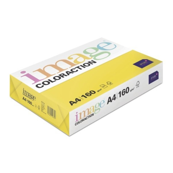 Krāsains papīrs Image A4, 160g/m², 250 loksnes, Nr.56, Dark yellow