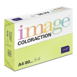Krāsains papīrs IMAGE COLORACTION 80g, A4, 500 loksnes, Rio/Neon Green neon zaļš