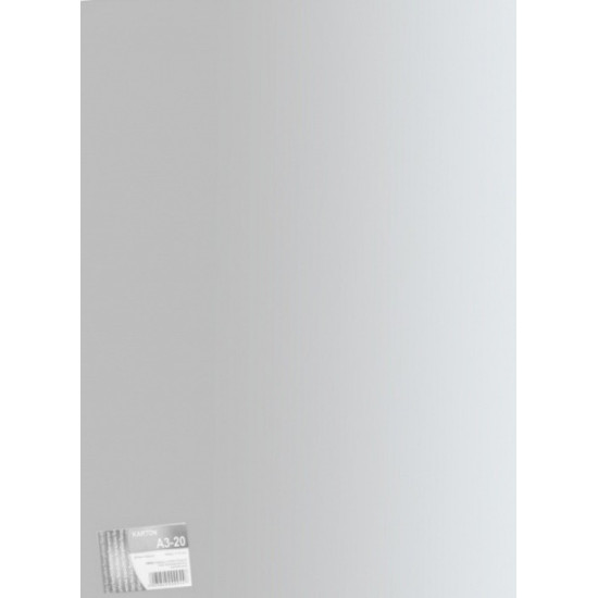 Krāsains kartons Kreska A3, 160g/m², 1 loksne, sudraba krāsā