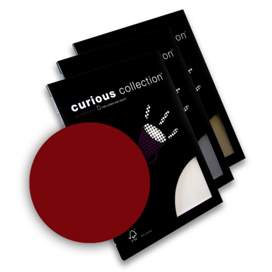 Tekstūrpapīrs Curious Metalics A4, 120g/m², 50loksnes/iep, red lacquer