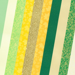 *Tekstūrpapīrs Harmony Of Green, 10 loksnes,  zaļgani toņi