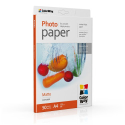 Fotopapīrs ColorWay A4, 135g, matēts, 50 loksnes