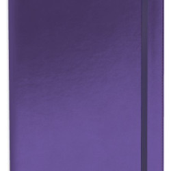 *Rūtiņu piezīmju klade ar gumiju Flex 140x200mm, 144 lapas, violeta