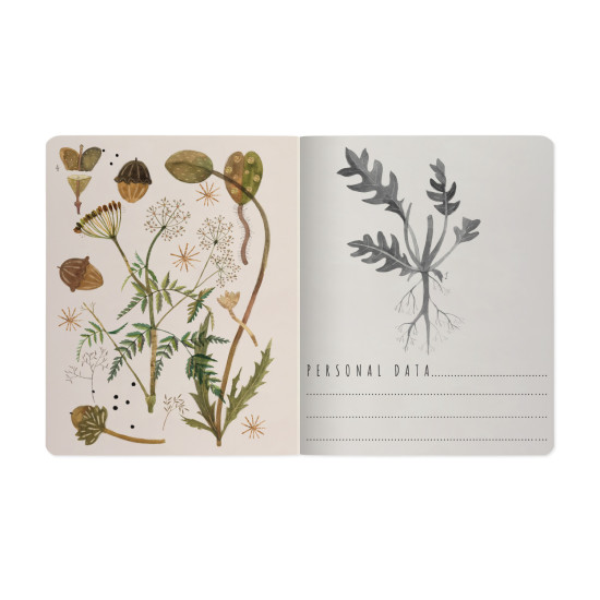 *Rūtiņu klade Bruno Visconti Meadow Herbs A5, 48 lapas, mīkstos vākos