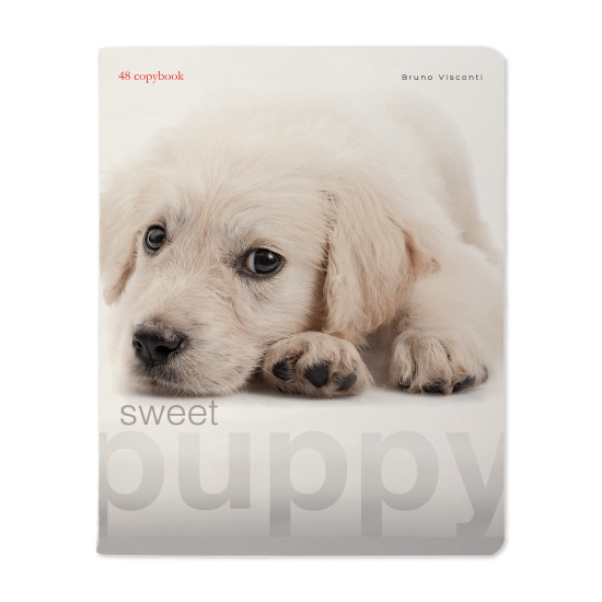 *Rūtiņu klade Bruno Visconti Sweet Puppy A5, 48 lapas, mīkstos vākos