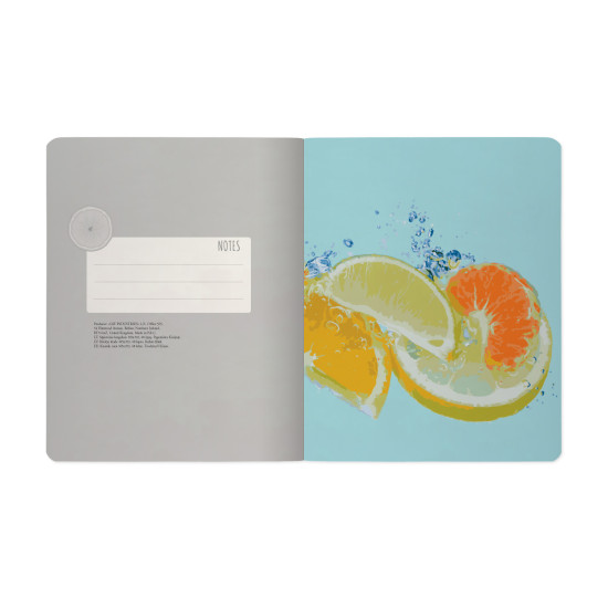 *Rūtiņu klade Bruno Visconti Exotic Fruits Kiwi A5, 48 lapas, mīkstos vākos