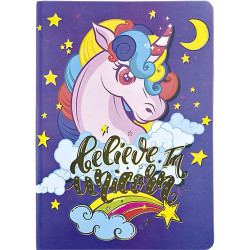 Klade kartona vākos UNICORN A5 (52lpp) rūt.
