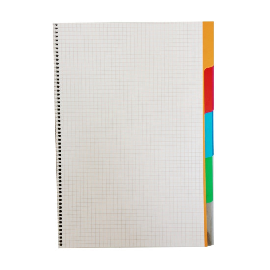 Тетрадь College Spiral Notebook, Multicolor, 5 Разделителей