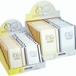 *Klade ar spirāli GOLDEN & SILVER A6, līniju (80)