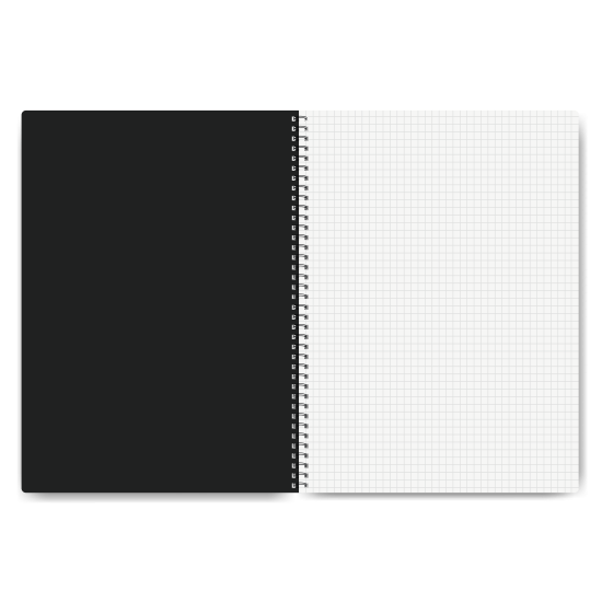 Тетрадь College Soft, Black, Soft-Touch Cover