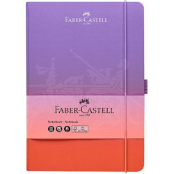 Punktu piezīmju klade ar gumiju Faber-Castell A5, 97 lapas, cietos vākos, Punchy melon