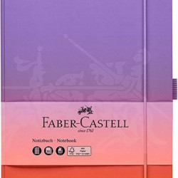 Punktu piezīmju klade ar gumiju Faber-Castell A5, 97 lapas, cietos vākos, Punchy melon