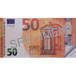 Līmēts bloknots 50 EURO, 70lpp, rūt,