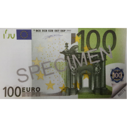 Līmēts bloknots 100 EURO, 70lpp, rūt,
