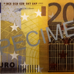 Līmēts bloknots 200 EURO, 70lpp, rūt,