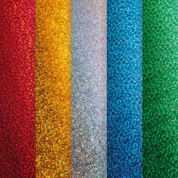 Kartons ar mirdzošu efektu Glow and Glitter, 15 lapas, asorti