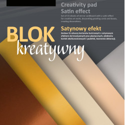 Kartons ar metālisku efektu Satin Effect, 15 lapas, asorti