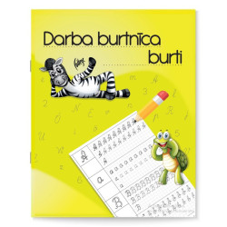 Darba burtnīca Charlot burti un cipari, 165x205mm