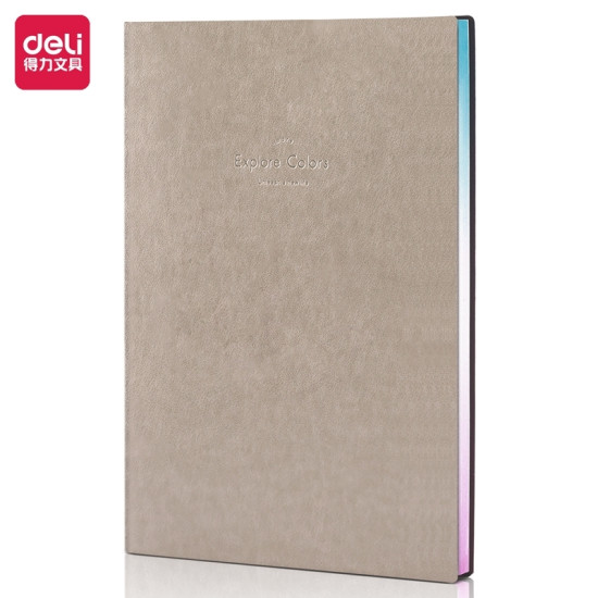 Блокнот DELI Timeless Gray, Прочная PU обложка, Gray