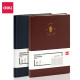 Блокнот DELI EN116G, Red, Твердая PU кожаная обложка
