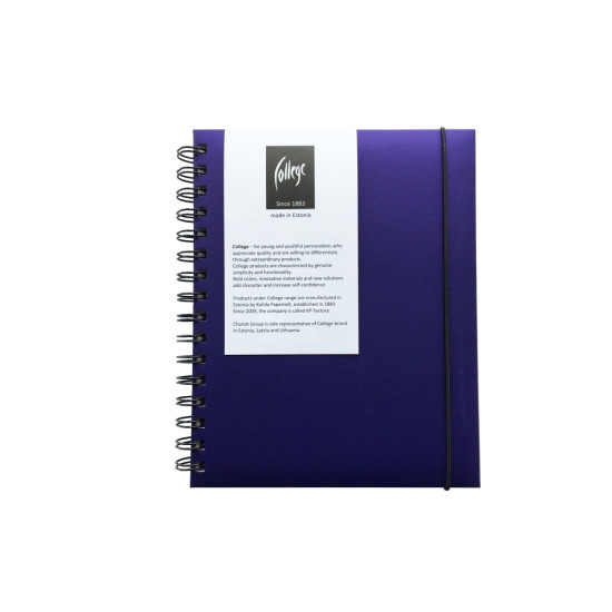 Спиральный блокнот Spiralpad Premium, Purple, Плоское раскрытие