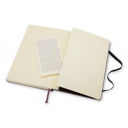 Piezīmju grāmata ar gumiju Moleskine Classic 9x14cm, 192 lapas, rūtiņu, cietos vākos, melna