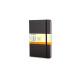 Piezīmju grāmata ar gumiju Moleskine Classic 13x21cm, 240 lapas, līniju, cietos vākos, melna