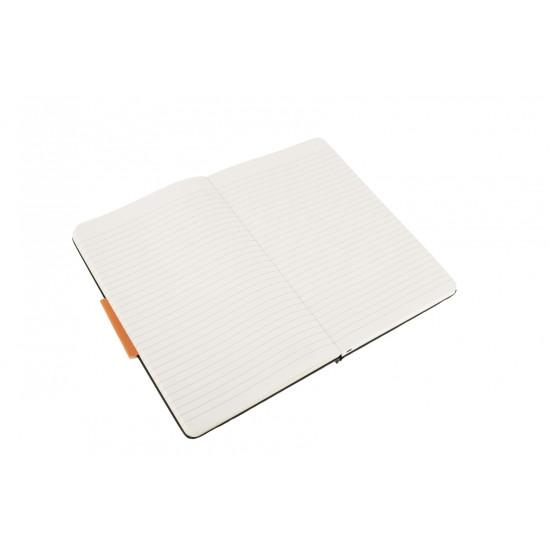 Piezīmju grāmata ar gumiju Moleskine Classic 13x21cm, 240 lapas, līniju, cietos vākos, melna