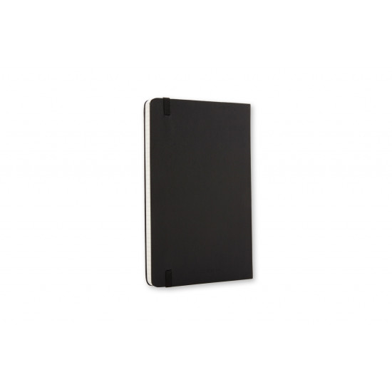 Piezīmju grāmata ar gumiju Moleskine Classic 13x21cm, 240 lapas, rūtiņu, cietos vākos, melna