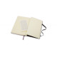 Piezīmju grāmata ar gumiju Moleskine Classic 13x21cm, 240 lapas, rūtiņu, cietos vākos, melna