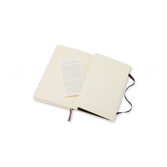 Piezīmju grāmata Moleskine Classic 13x21cm, 192 lapas, līniju, mīkstos vākos, melna