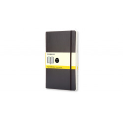 Piezīmju grāmata Moleskine Classic 13x21cm, 192 lapas, rūtiņu, mīkstos vākos, melna