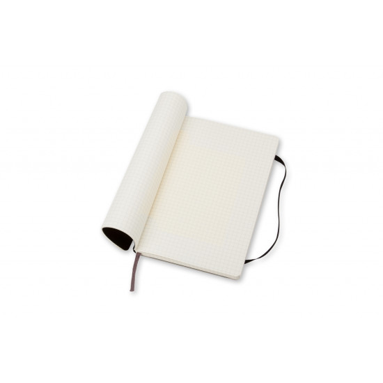 Piezīmju grāmata Moleskine Classic 13x21cm, 192 lapas, rūtiņu, mīkstos vākos, melna