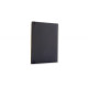 Piezīmju grāmata Moleskine Classic 19x25cm, 192 lapas, rūtiņu, mīkstos vākos, melna
