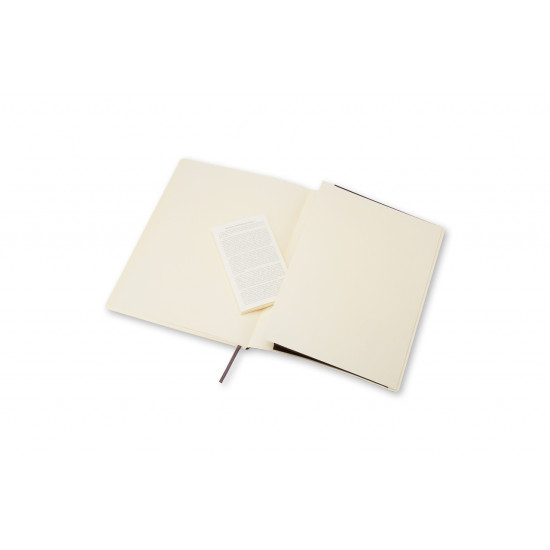 Piezīmju grāmata Moleskine Classic 19x25cm, 192 lapas, rūtiņu, mīkstos vākos, melna