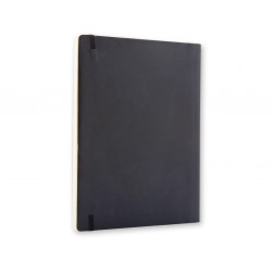 Piezīmju grāmata ar gumiju Moleskine Classic 19x25cm, 192 baltas lapas, mīkstos vākos, melna