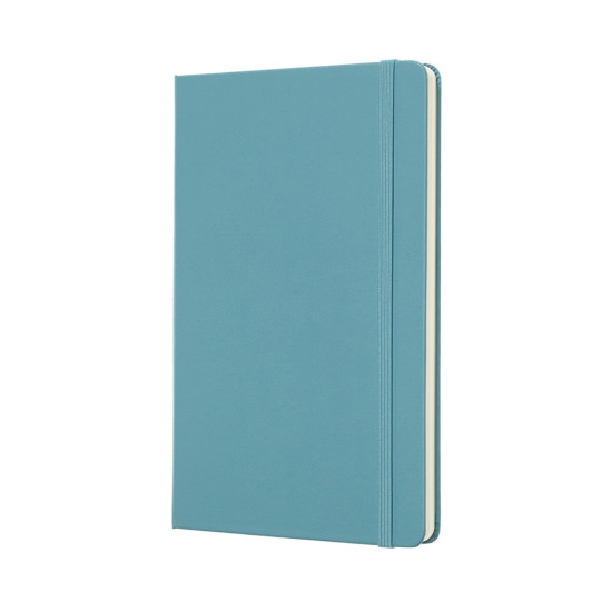 Piezīmju grāmata Moleskine Classic 13x21cm, 192 baltas lapas, cietos vākos, gaiši zila