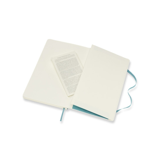 Записная книжка Moleskine Classic Soft Cover, Blue, Плоское раскрытие на 180°