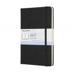 Skiču grāmata Moleskine A5, 13x21cm, 200g/m², akvareļu, cietos vākos, melna