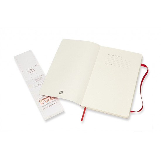 Блокнот Moleskine Classic Soft Cover, Red, Раскладывается на 180°