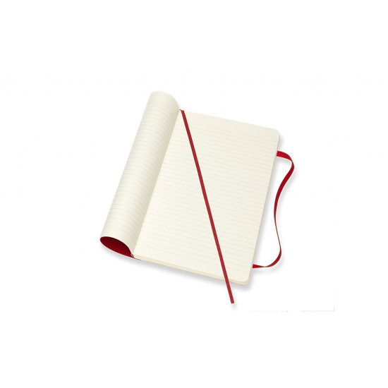 Блокнот Moleskine Classic Soft Cover, Red, Раскладывается на 180°