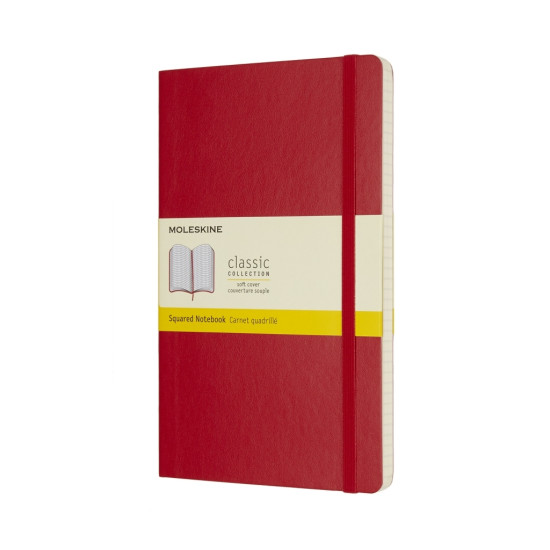Блокнот Moleskine Classic, Red, Плоское раскрытие