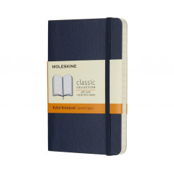 Блокнот Moleskine Classic, Sapphire Blue, Раскрывается на 180°