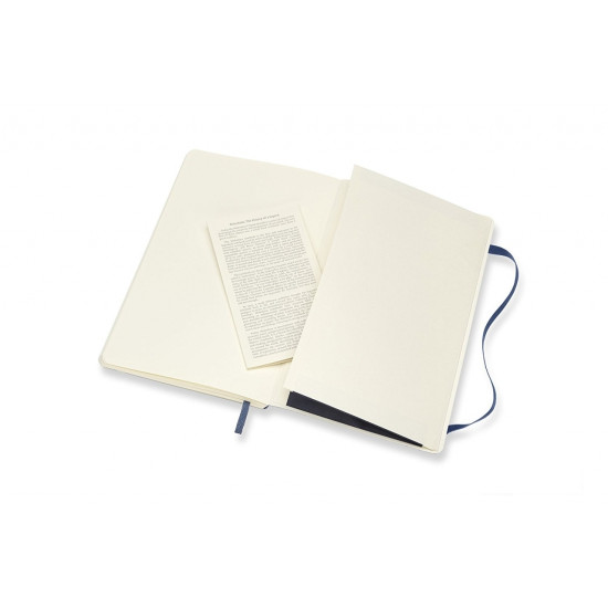 Блокнот Moleskine Classic, Sapphire Blue, Раскрывается на 180°