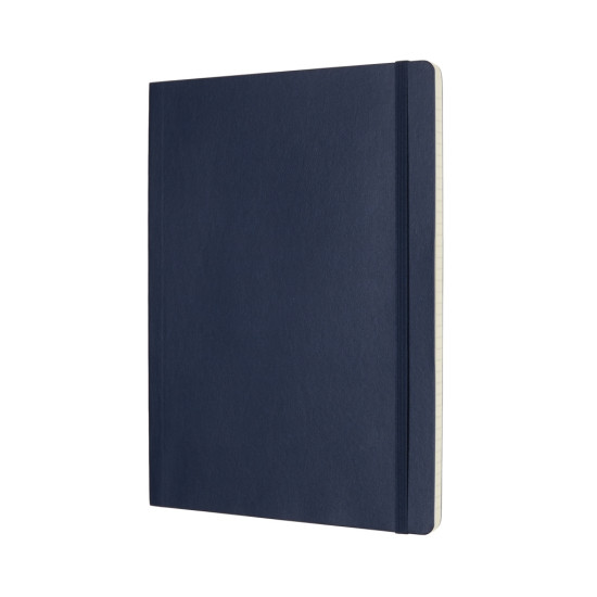 Piezīmju grāmata Moleskine Classic 19х25cm, līniju, mīkstie vāki, zils