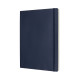 Piezīmju grāmata Moleskine Classic 19х25cm, līniju, mīkstie vāki, zils