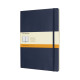 Piezīmju grāmata Moleskine Classic 19х25cm, līniju, mīkstie vāki, zils