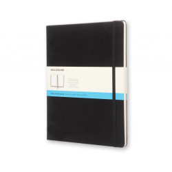 Piezīmju grāmata Moleskine Classic 19x25cm, punktains, cietie vāki, melns